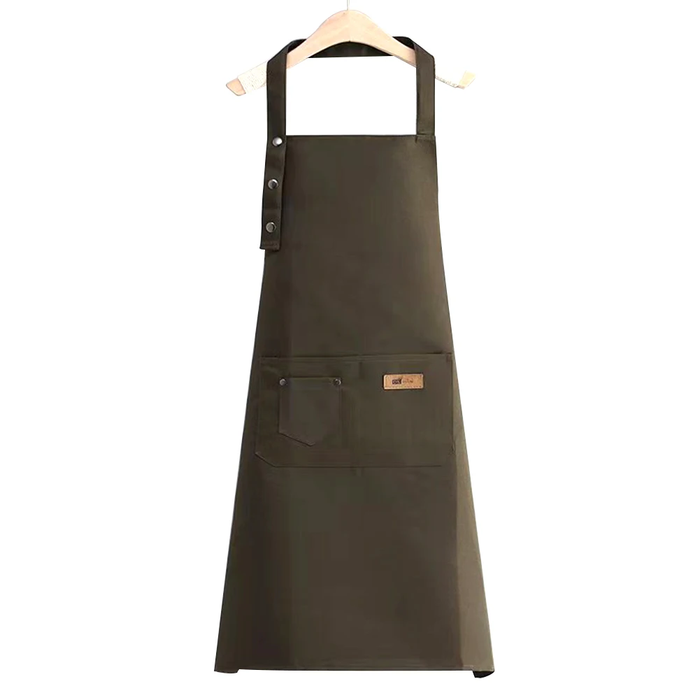 

2023 Fashion Canvas Kitchen Aprons For Woman Men Chef Work Apron For Grill Restaurant Bar Shop Cafes Beauty Nails StudiosUniform