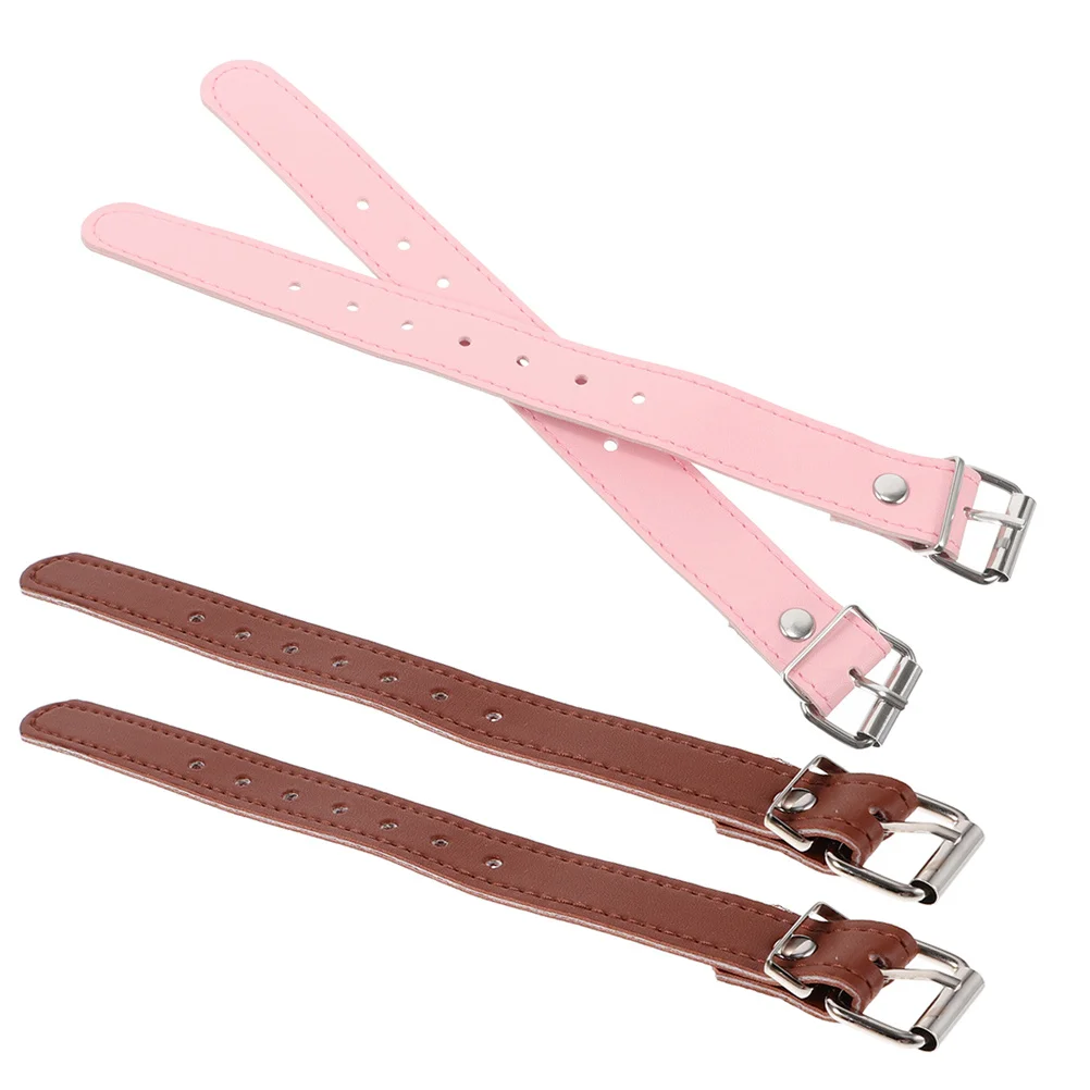 

4Pcs Adjustable Bike Basket PU Straps Durable Front Rear Mount Bicycle Basket Fixing Belt Strong Bike Cargo Strap Accessory