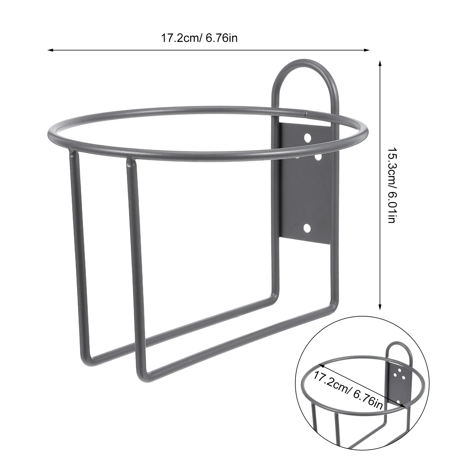 Wall Mounted Round Gallon Bottle Holder Heavy Gallon Water Jug Rack Space Saving Water Bottle Organizer