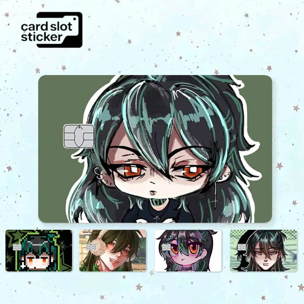 Game The Kid at The Back Sol S  Credit Card HD Stickers Small Chip Waterproof Sticker Game Card Decal Gift