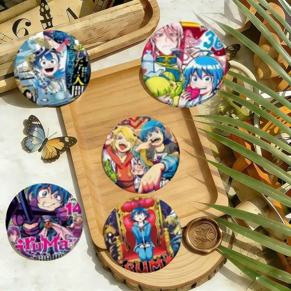 Anime Welcome To Demon School! Iruma-kun Badges 25 32 44 58 75 Mm Round Cosplay Pin Bag Decor Friends Gifts Brooch Souvenir