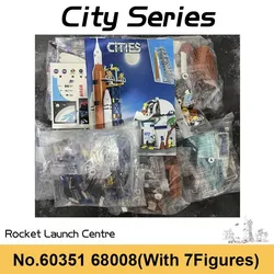 City Space Series Rocket Launch Centre Building Blocks Spaceship Lunar Lander Station Research Base Bricks Toys For Boys Gifts