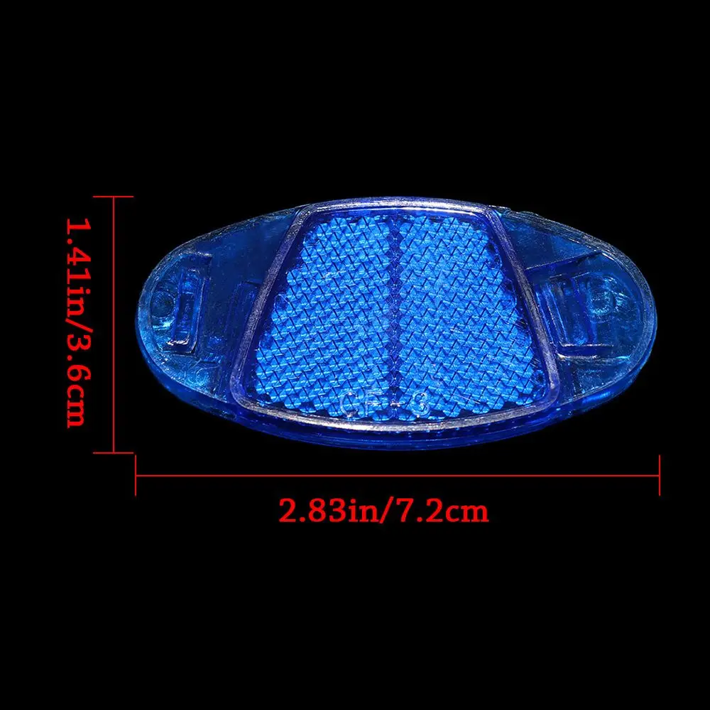 4pcs Oval Flashing Cycling Lights Bike Spoke Reflector Wheel Rim Reflective Safety Warning Light Bicycle Reflect Accessories