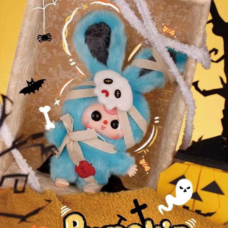 

2025 New Baby Three Halloween Castle Adventure Plush Vinyl Trendy Blind Box Cute Pumpkin Halloween Surprise Gift