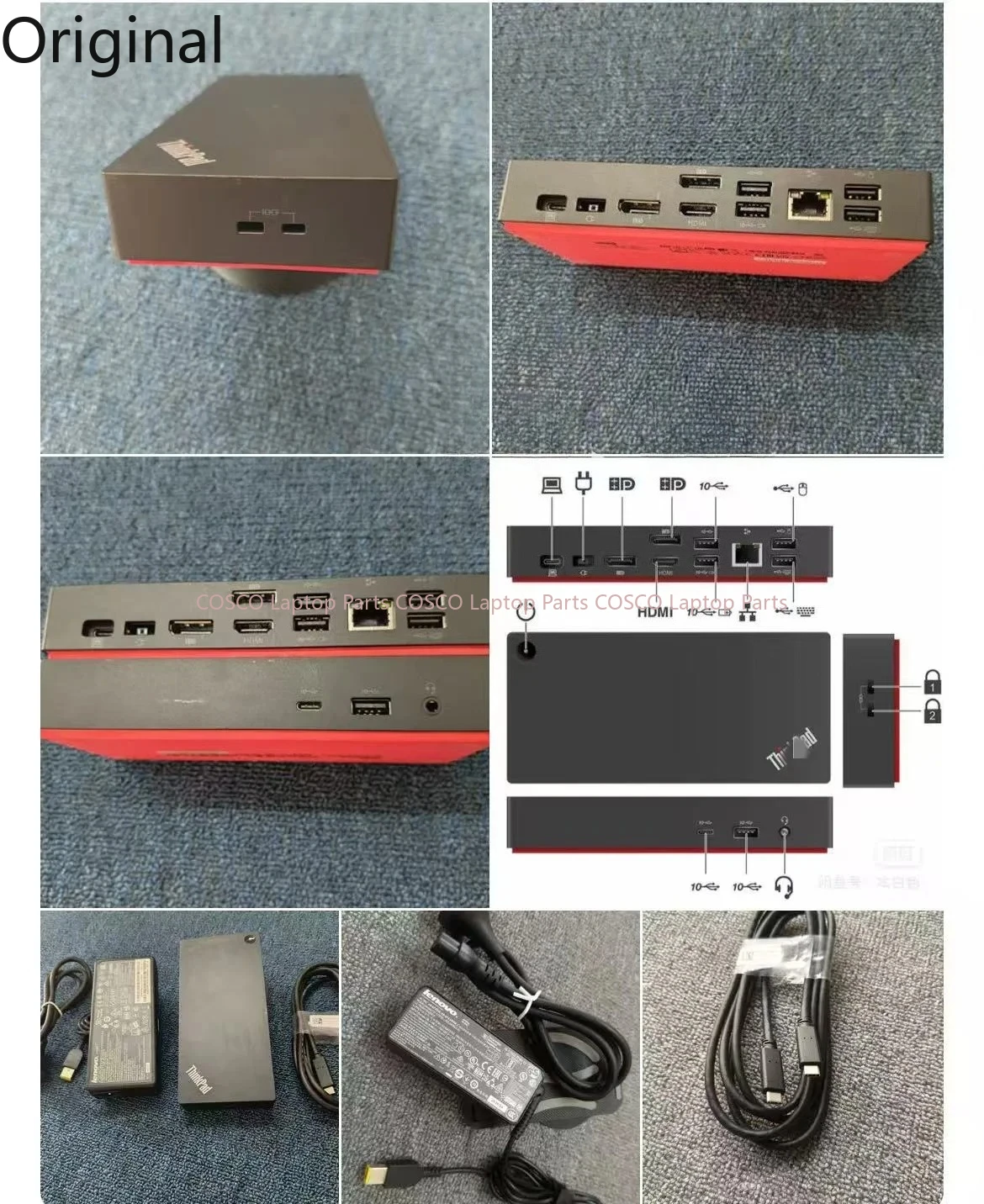 40AY FOR Lenovo ThinkPad Universe Universal USB-C Desktop Docking Station Model LDA-KP