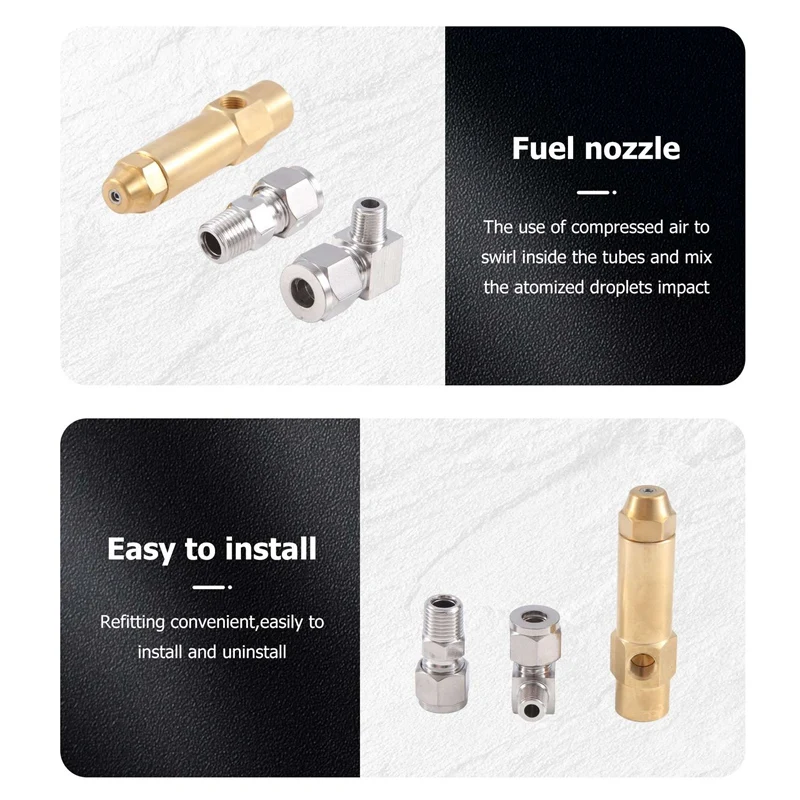 1.5Mm Waste Oil Burner Nozzle,Air Atomizing Nozzle,Fuel Oil Nozzle,Full Cone Oil Spray Nozzle