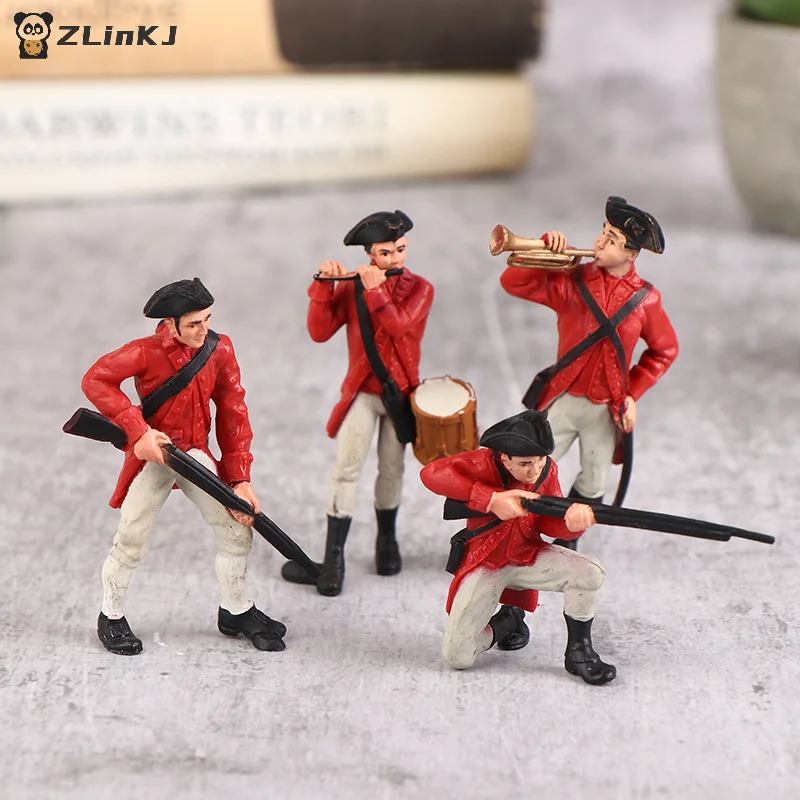 1 Stück Schiffsmodell-Zubehör Simulierte Soldatenmodelle Spielzeug-Szenendekorationen Mittelalterliche Musketier-Infanterie Musikinstrument Soldat