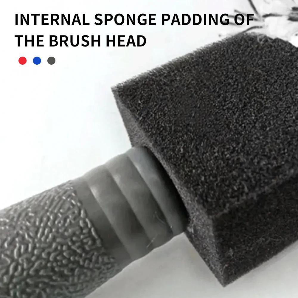 Car Wash Super Brush Plush Premium Wheels Brush Non-Slip Handle Easy To Cleaning Rims Spokes Wheel Barrel Car Detailing