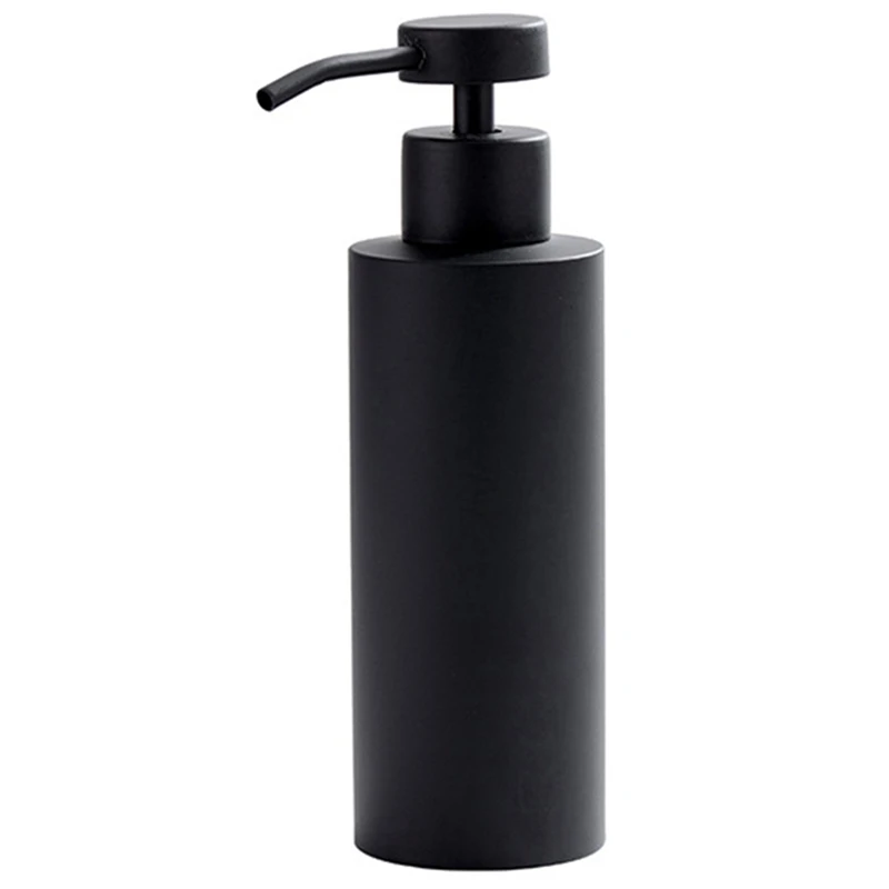 Dispensador De Sabão De Mão De Aço Inoxidável, Lavagem Líquida Preta, Garrafa De Sabão De Metal Escovado, Dish Bath Countertop Lotion Dispensers