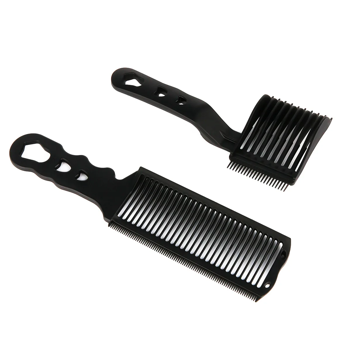 Kits de peines para peluquero, 2 uds., mezcla de corte de pelo con parte superior plana, peine que se desvanece, cepillo que se desvanece, accesorios para cortadora de pelo de salón