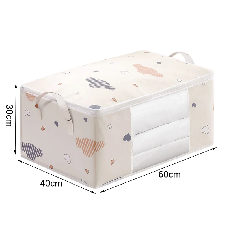 Quilt Bedding Storage Bag Quilt Clothes Big Capacity Storage Closet Organizer Wardrobe Organizer Blanket Sorting Bags Dust-proof