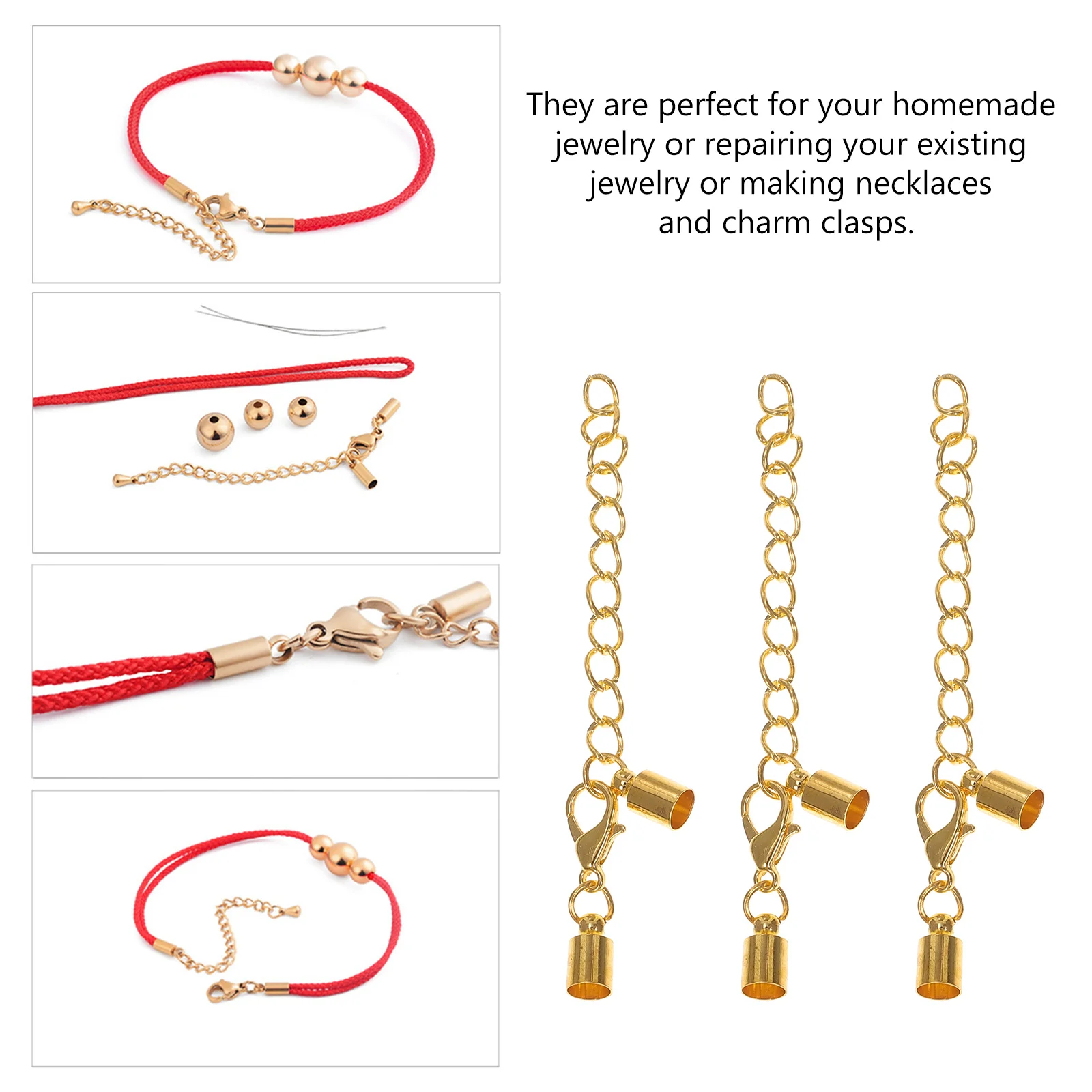 

20Pcs Lobster Buckle Jewelry Clasps Durable DIY Key Chains Bracelets Necklace Making Materials Lobster Clasp for Bracelets