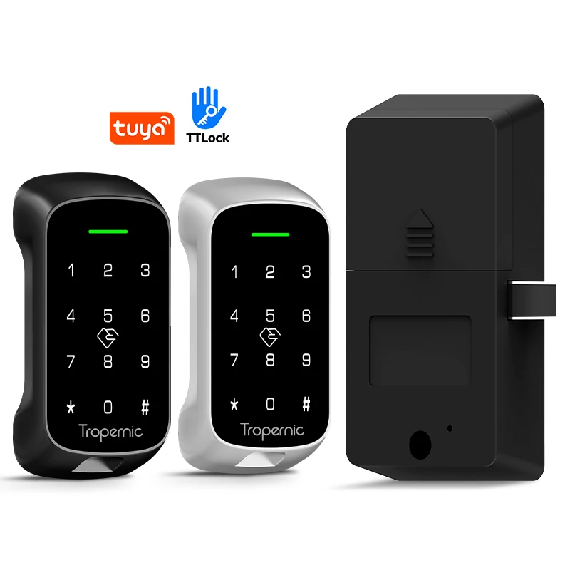 Tuya Smart Fingerprint No Punch Cam Lock Cabinet Lock Door Drawer Filing Cabinet Post Mail Box Furniture Locker Cupboard Locks