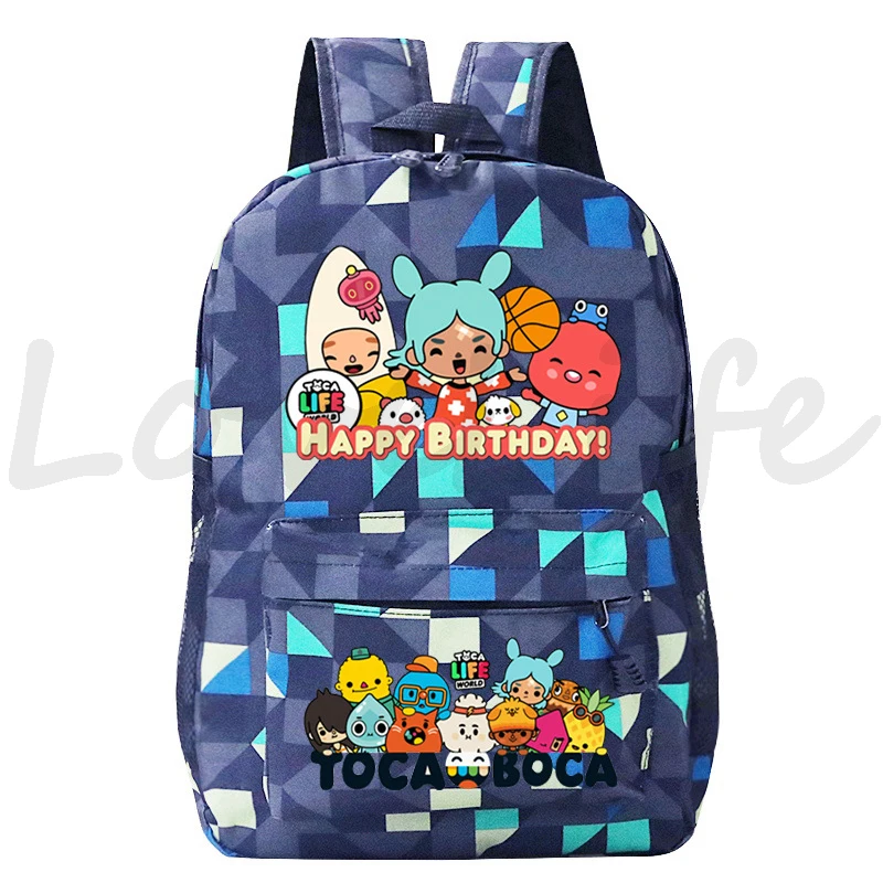 

Школьные ранцы Toca Life с рисунком мира, Детский рюкзак, школьный портфель для мальчиков и девочек с рисунком из мультфильма, повседневный рюкзак для книг, дорожный рюкзак