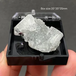 100% natural Apophyllite mineral specimen healing crystal+Box size:35*35*35mm