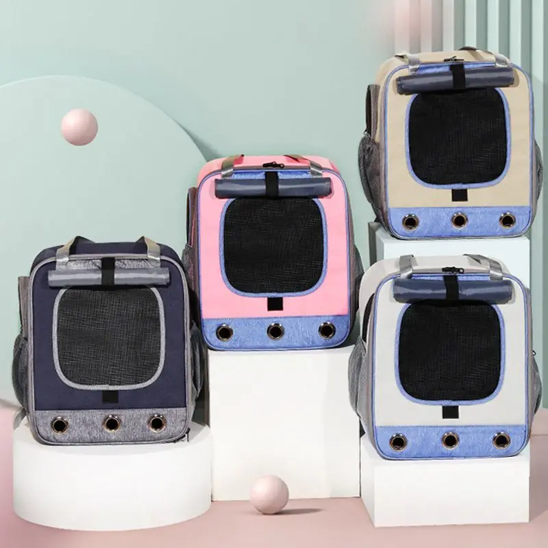 

Cat Carriers Bag Portable Space Pet Backpack Dog Backpack Cat Bag Foldable Breathable Large Size Pet Products Supplies