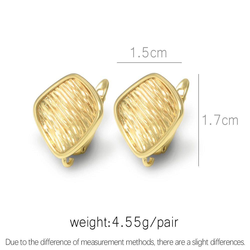 1 Pair 18K Gold Plated Earring Hooks Clasps,Brass Jewelry Making Accessories,DIY Jewelry Earring Making Supplies