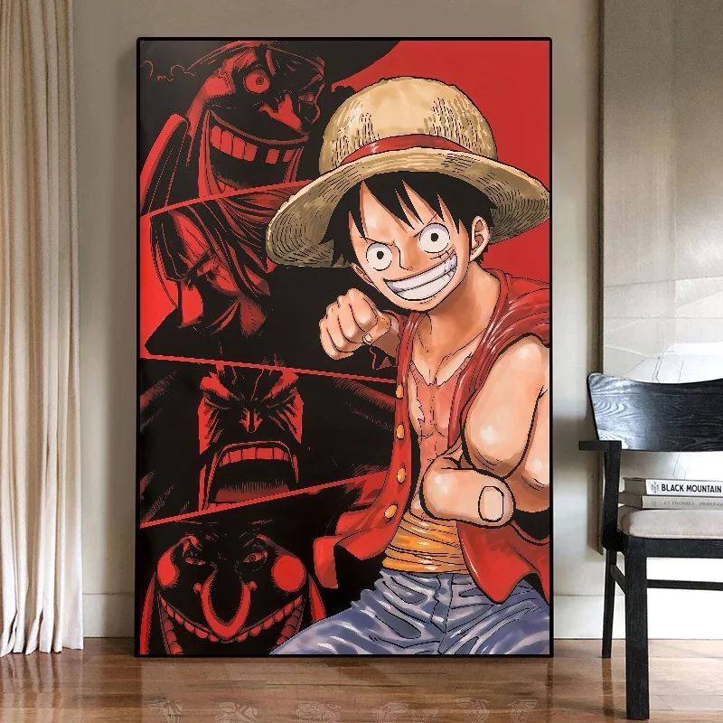 One Piece Luffy Zoro Canvas Art Wall Poster