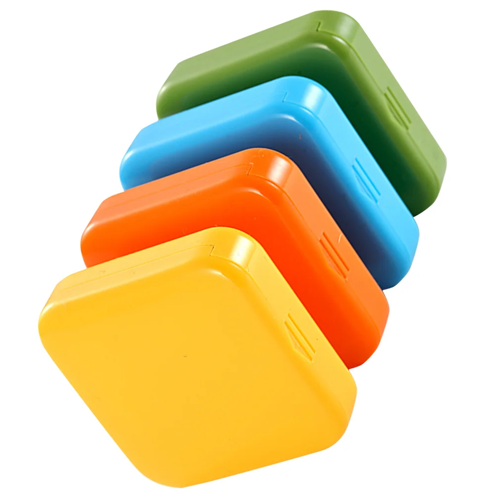 

4 шт. портативный органайзер для лекарств, коробка для таблеток, 2 сетки, дорожный чехол, компактный герметичный держатель для ежедневного использования, чехол для лекарств, бытовой