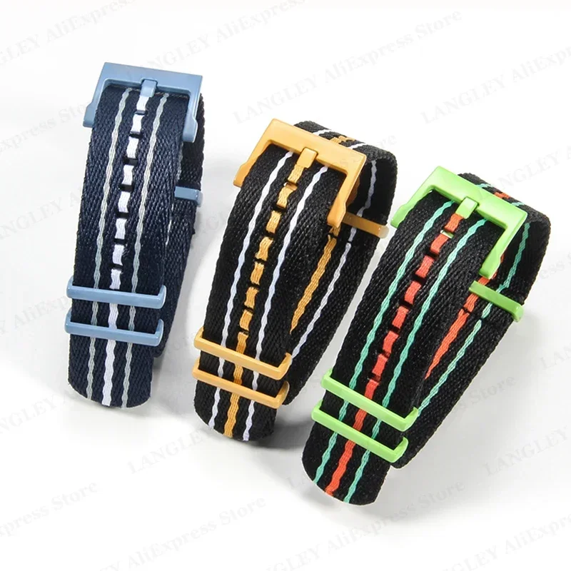 Nylon Watch Strap for Swatch X for Blancpain Co Branding Fifty Fathoms 22mm Bracelet for Seiko Men Sports Belt for Samsung Watch