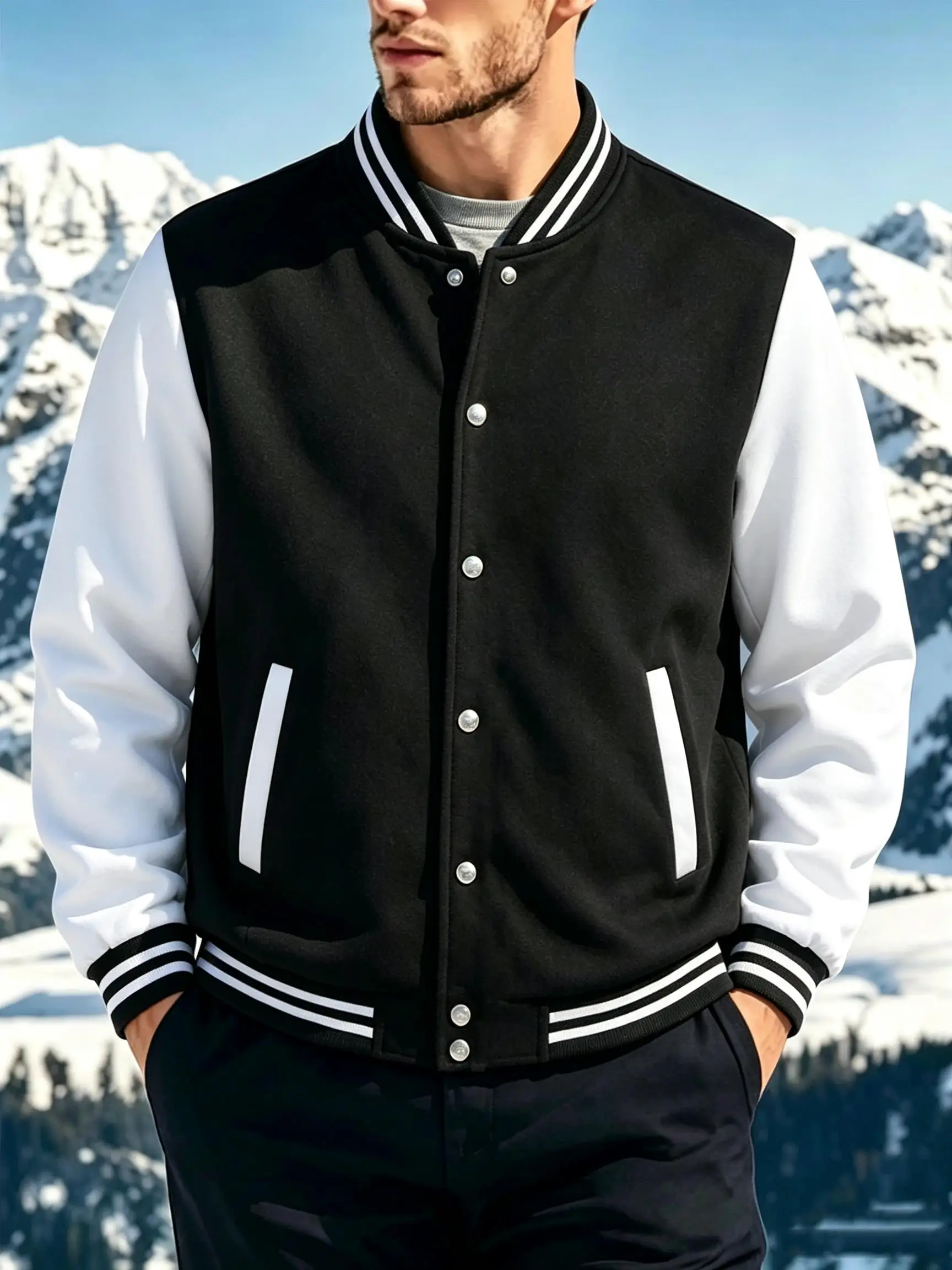 Man All-Match Pocket Baseball Uniform Autumn Sport Jackets Street Trendy Tops Versatile Fashion Veste Hip Hop Oversized Clothes