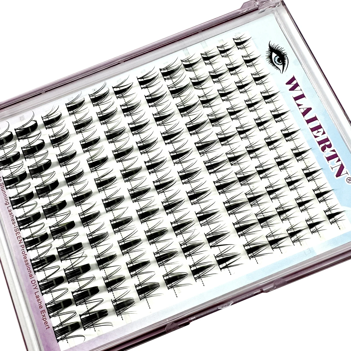 12Rows コスプレ 3D スパイキーつけまつげ DIY 個別まつげクラスター マンガふわふわソフトナチュラルアニメまつげエクステンションメイク