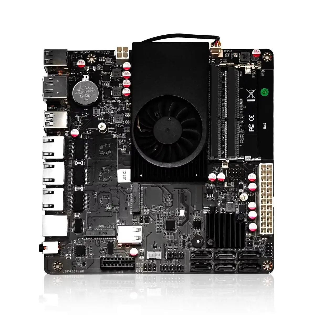 MNBOXCONET NAS Motherboard J6413 Processor Low Power, UHD Graphics, Firewall Mini-ITX NAS Board, 2 x i226V 2.5GbE LAN