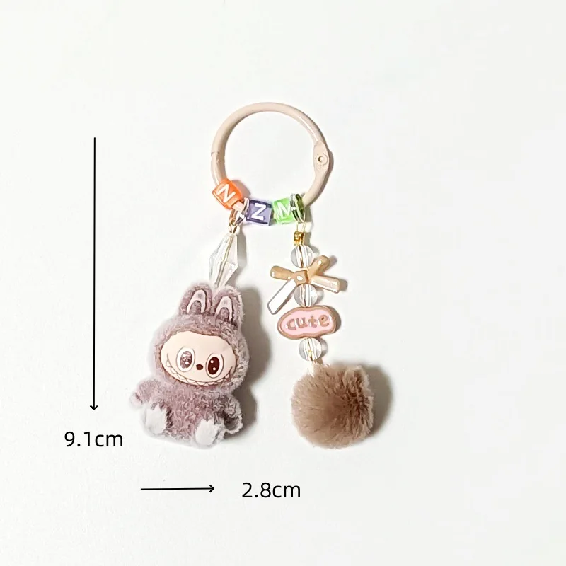 

Mini New Labubu Key Chain Backpack Decor Cute Cartoon Three-dimensional Schoolbag Pendant Boys and Girls Gifts