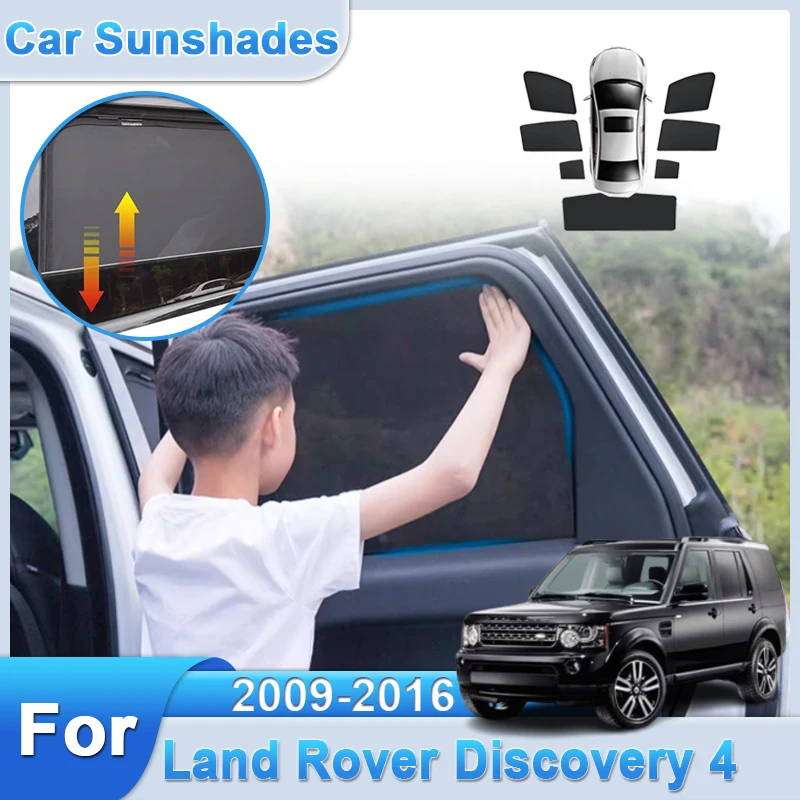 

Аксессуары для Land Rover Discovery 4, LR4 2009-2016, автоматическая сетка, магнитный солнцезащитный козырек, солнцезащитный козырек, оконная занавеска, козырек с защитой от УФ-лучей