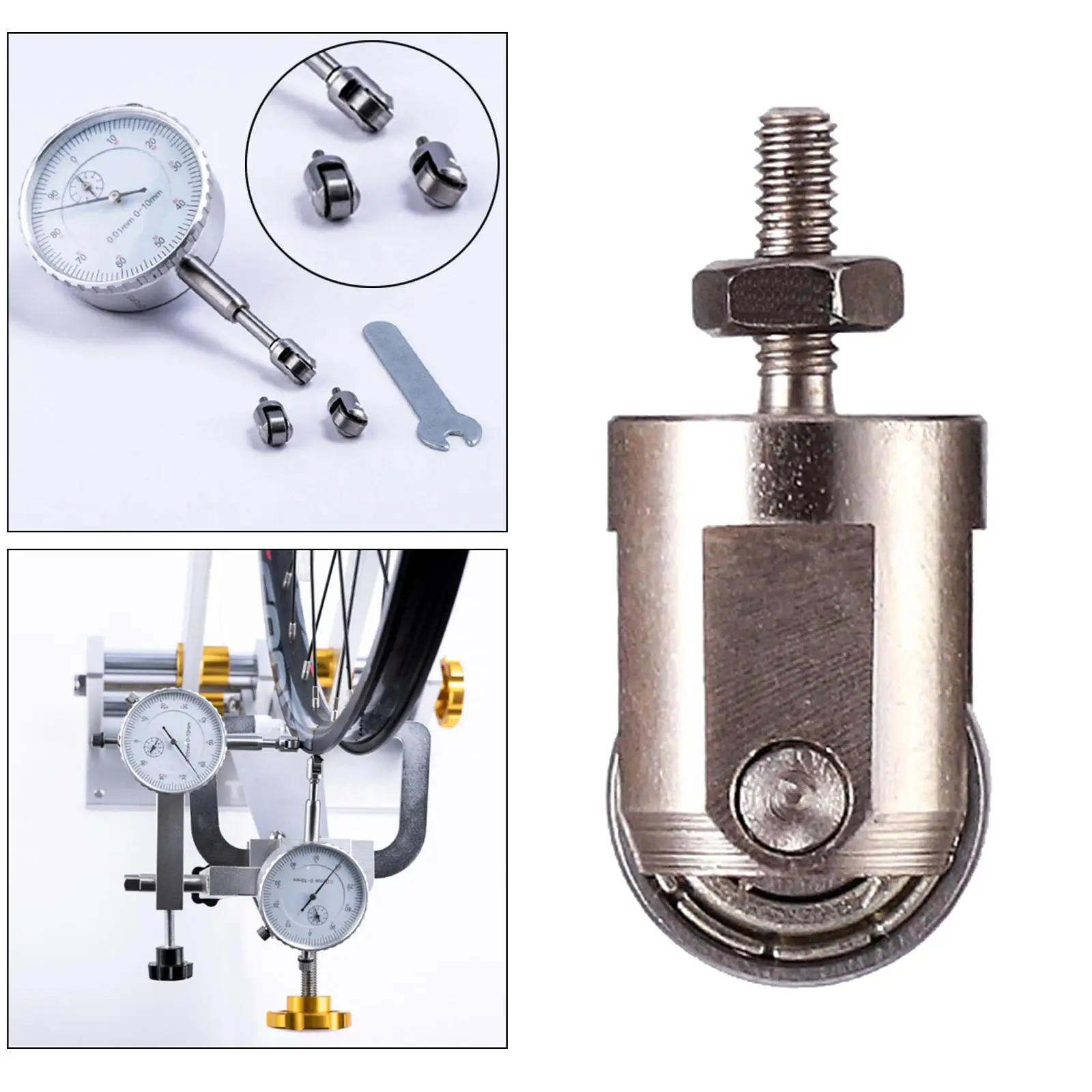 Dial Indicator Contact Point Roller Stainless Steel Accurate Tip Wheel