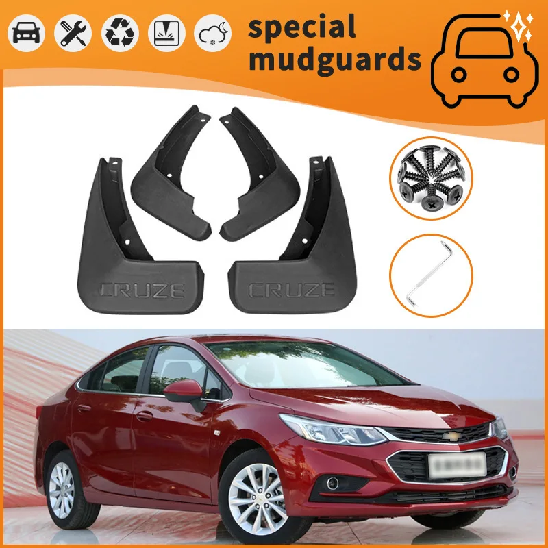 

For 09-24 models of Chevrolet Cruze Cavalier Mudguards Fender Mudflaps Front Rear Flares Splash Guards Cover Car Accessorie