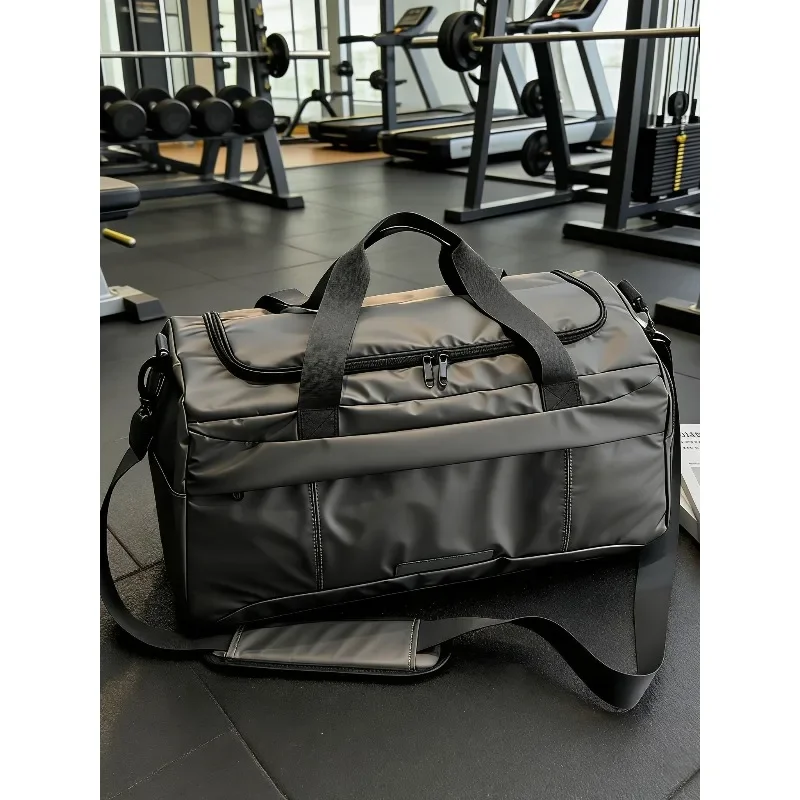 Fitness bag men's large-capacity sports advanced sense men's wet and dry separation duffel bag