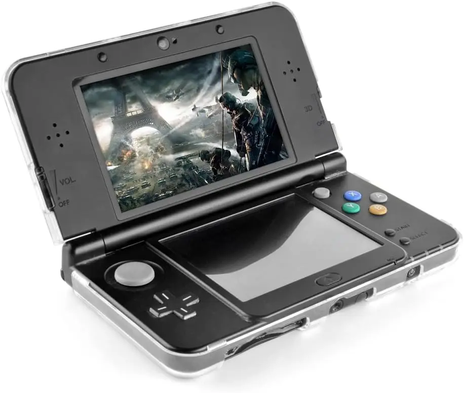 TNP Case for New Model 3DS XL LL 2015 Ultra Clear Crystal Clear Hard Shell Case Shell [New Improved Hingeless Design]
