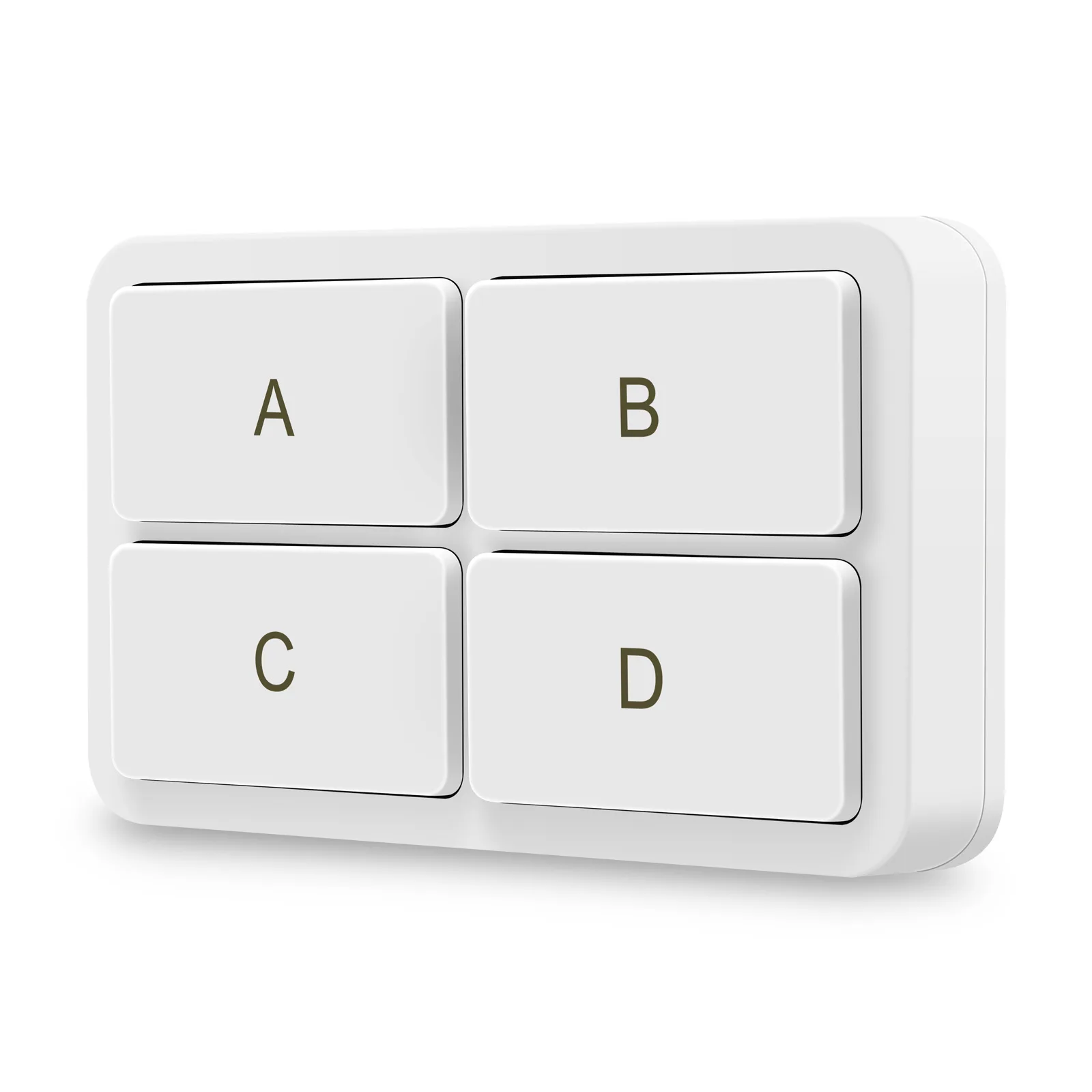 

Беспроводной переключатель сцен Tuya для умного дома, современный 4-бандовый аккумулятор, беспроводной светильник ZigBee, умный кнопочный переключатель, однополюсный, макс. 10 А