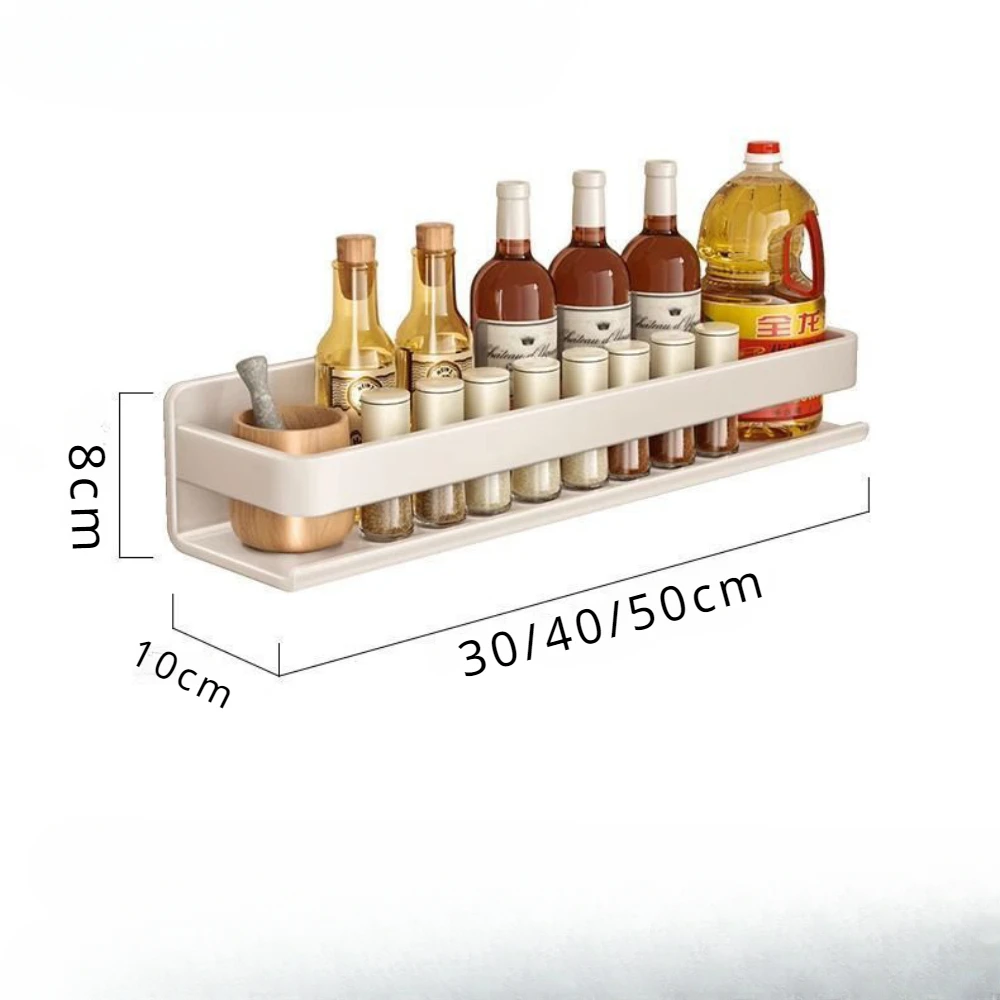 Imagem -06 - Rack de Armazenamento de Alumínio de Parede para Cozinha Organizador de Maquiagem Prateleira do Banheiro Suporte do Shampoo Branco Removível