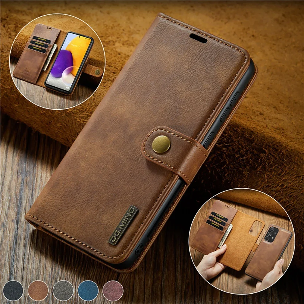 

Съемный магнитный кожаный чехол-кошелек 2 в 1 для Samsung Galaxy A52S 5G Case A53 A33 A23 A13 A 12 22 32 42 52 A22S M12 M32, чехол