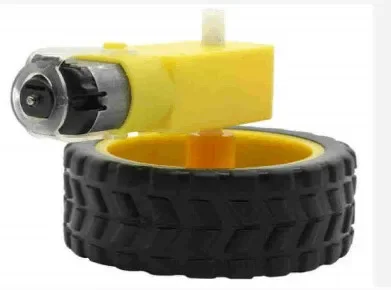 

Deceleration DC motor + supporting wheels , a / smart car chassis, motor / robot car wheels