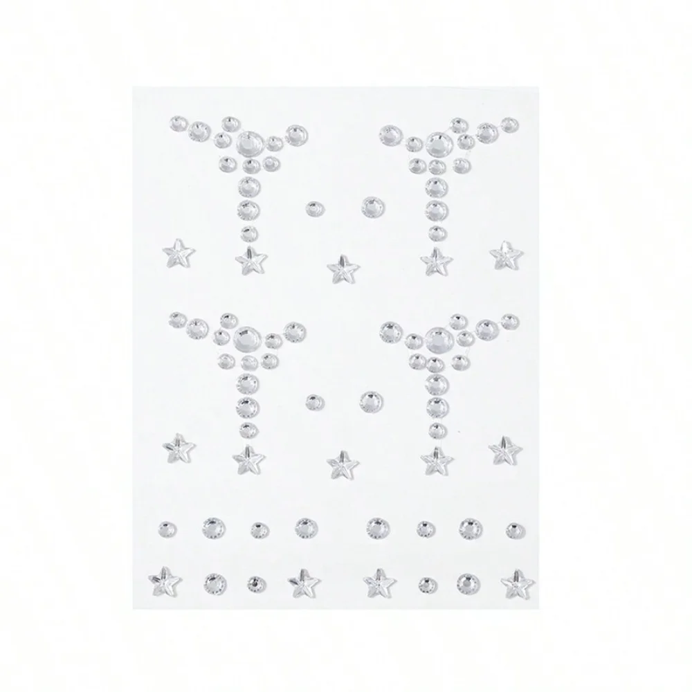 Face & Body Gemstone Stickers Eye Corner Baby Stickers Eyebrow Stickers Body Stickers Concert Look Face Gems view 6