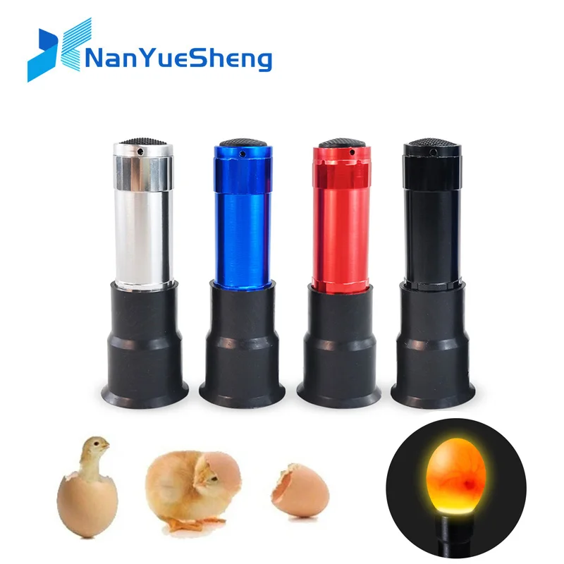 

Bright Cool LED Candling Lamp Incubator Monitor Light Egg Candler Tester For All Chicken Dark Quail Duck Canary Pigeon Eggs 1pcs