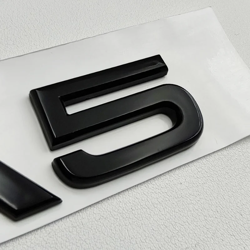 Audi 3D ABS Black Sline A1 A2 A3 A4 A5 A6 A7 A8 Logo Emblem Auto Badge Trunk Decal Sticker Car Fender Sticker Accessories
