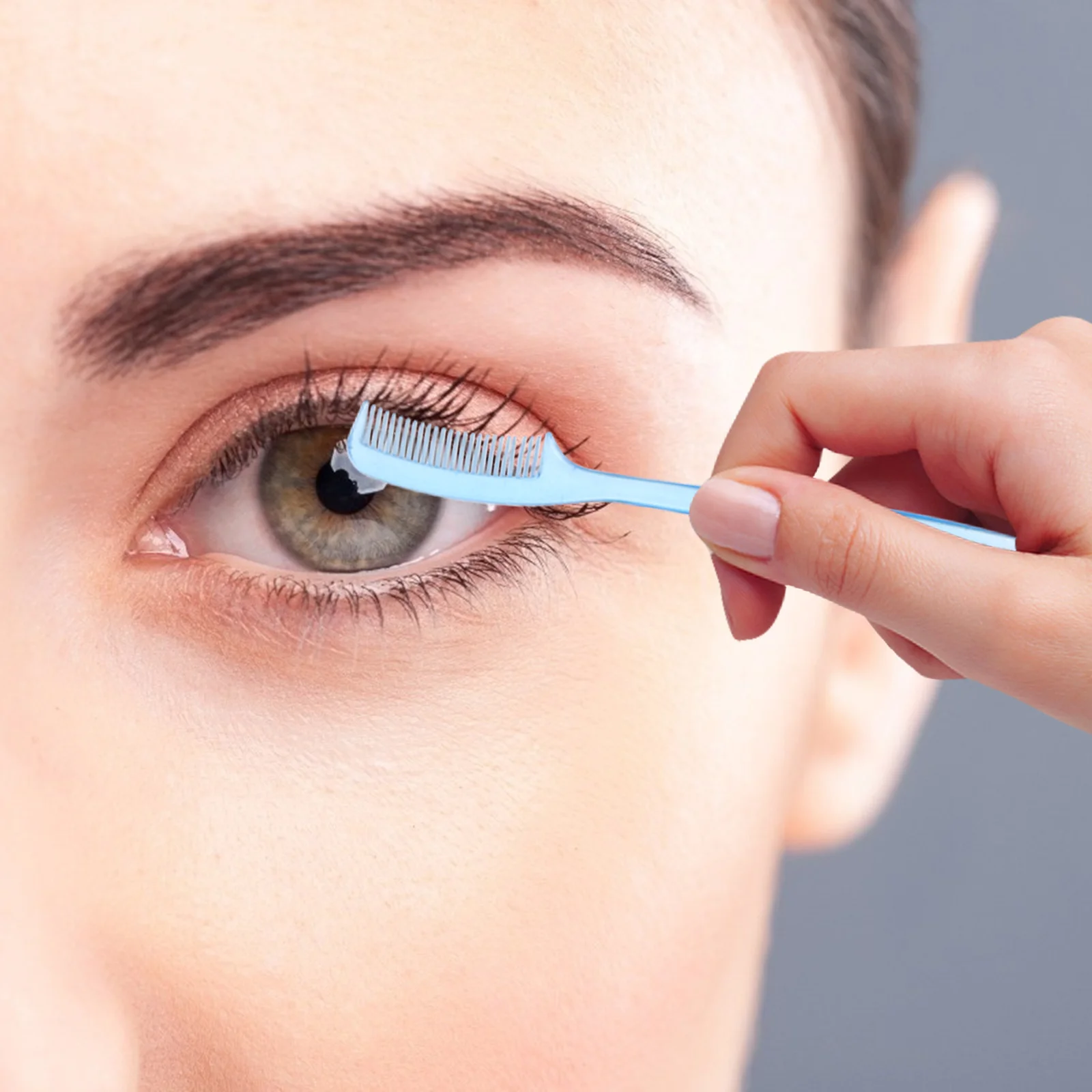 100 قطعة من فرشاة تمديد الرموش، تصميم مريح لأداة مكياج طبيعية، فرشاة رموش، مشط حواجب الرموش #2