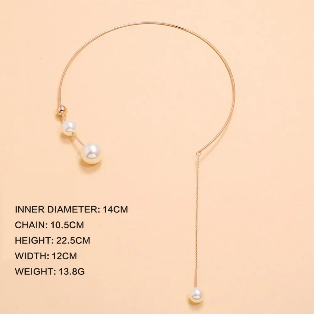 Pearl Necklace Elegant Fashionable Multilayer Clavicle Chain Long Necklace Fashionable Necklace -trend Necklace Stylish Unique image 6