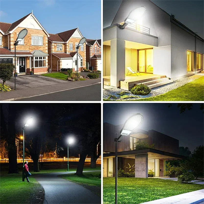 Solar Lights Outdoor 108 LED Wall Light Waterproof 3 Mode Induction Suitable For Garden Patio Garage Yard And Street Lighting