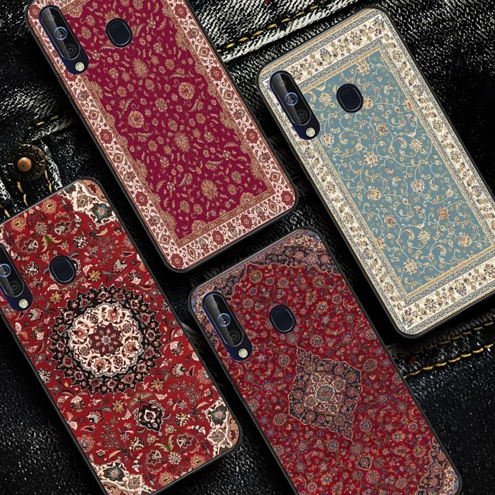 Persian Carpet Phone Case For Samsung A 13 21 30 31 32 51 52 53 70 for Huawei Honor 50 60 70 for OPPO vivo