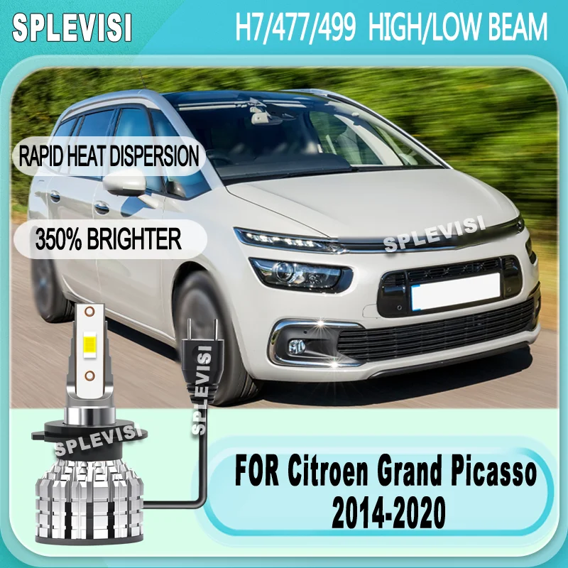 

Plug Play улучшение ночной безопасности 120 Вт/лампа H7 светодиодный ВЫСОКИЙ/НИЗКИЙ ЖИЗНЬ для Citroen Grand Picasso 2014 2015 2016 2017 2018 2019 2020