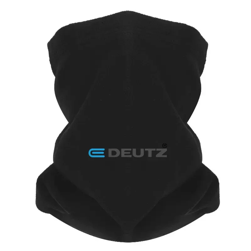 Blue E Grey letters  Men Outdoor Scarf Mask Neck Gaiter Hat Women cap Headgear Windproof Keep Warm Winter Multifunctional