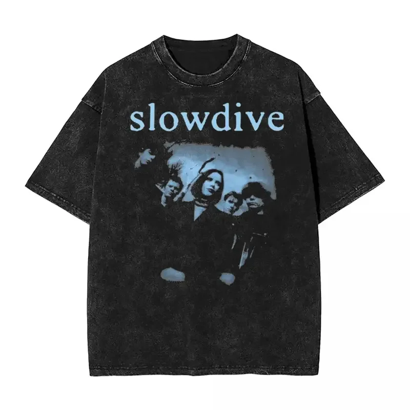 Slowdive T shirt hip hop washed 100% cotton Harajuku T-shirt novelty men women tops streetwear graphic tees