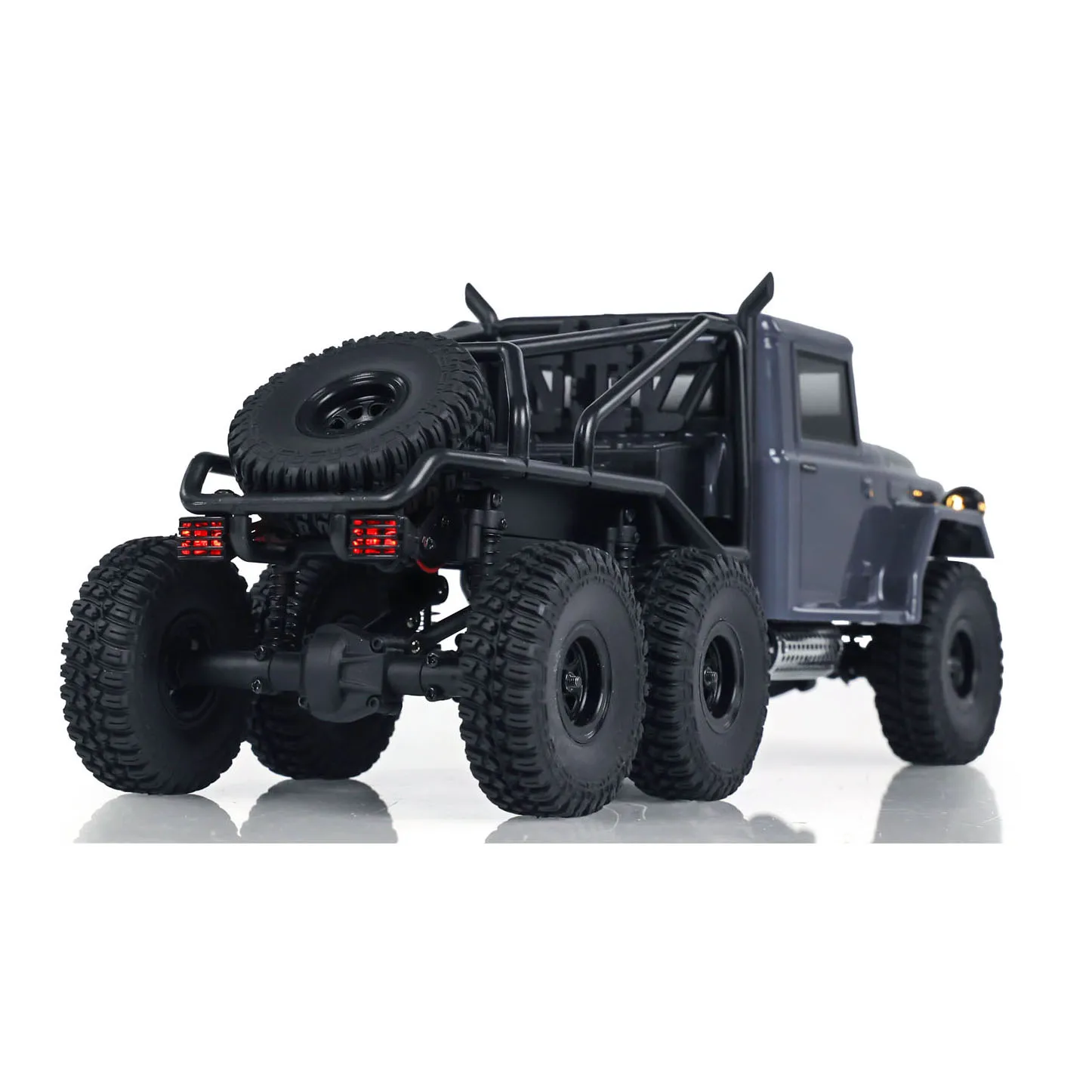 RC Rock Crawler Car Painted Assembled Conqueror 1/18 6x6 Ready to Run Remote Control Light Off-road Vehicle Model TH24019