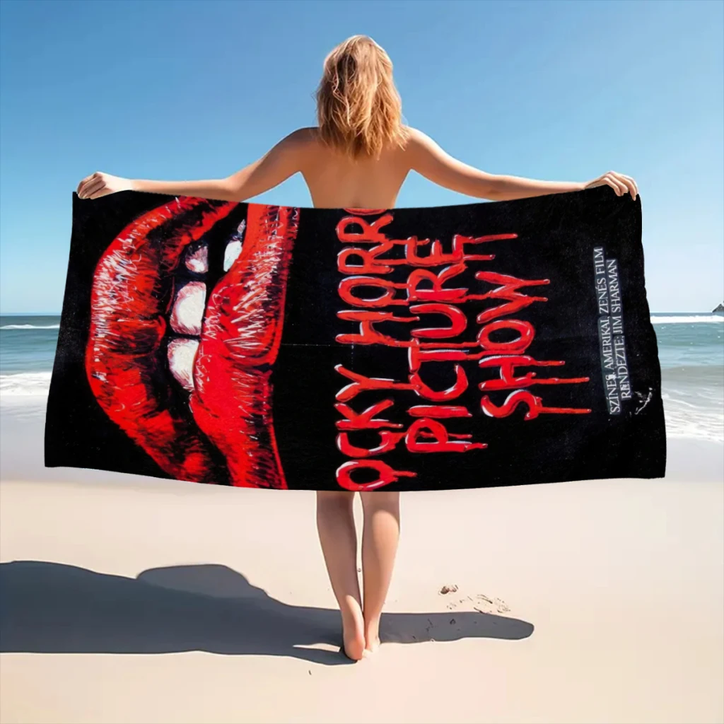 Microfiber Beach Towel The Rocky Horror Show Print Quick Dry Sandless Beach Blanket Soft Comfortable for Men Women