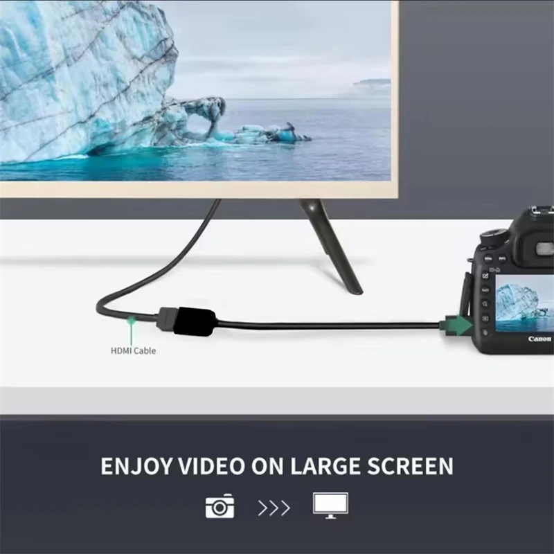 Mini HDMI to HDMI Female Cable 1.4 Converter for Screen Mirroring Laptops, DSLR Cameras, Computers image 3